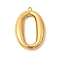 Chubby 304 Stainless Steel Pendants, Oval Charms, Ion Plating(IP), Golden, 37x24.5x6mm, Hole: 2mm