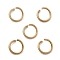 Ion Plating(IP) 304 Stainless Steel Open Jump Rings, for Chainmaille Weaves, Real 18K Gold Plated, 8x1mm, Inner Diameter: 5mm
