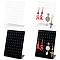 4Pcs 2 Colors Acrylic Earring Displays, L-Shaped Earring Display Stands, Mixed Color, 8x4.7x11.6cm, Hole: 1.6mm, 2pcs/color