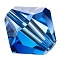 Preciosa® Crystal Beads, Czech Crystal, Bicone(451 69 302 Rondelle), 30050 Sapphire, 6mm, Hole: 1mm