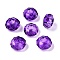 Glass European Beads, Large Hole Beads, No Metal Core, Rondelle, Blue Violet, 14x8mm, Hole: 5mm