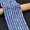Dyed Synthetic Imperial Jasper Beads Strands, Frosted, Disc Beads, Heishi Beads, Cornflower Blue, 6x1.5mm, Hole: 1mm, about 249~252pcs/strand, 15.28~15.55''(38.8~39.5cm)