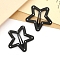 Alloy Snap Hair Clips, Hair Accessories for Women & Girls, Star, Star, 55mm