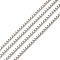 Anti-Tarnish Rhodium Plated 925 Sterling Silver Box Chains, Unwelded, Platinum, Link: 1.2x1x1mm