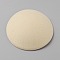EVA Cloth Round Fascinator Hat Base for Millinery Magic, Pale Goldenrod, 110x3mm