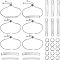 UNICRAFTALE Engravable Bracelets DIY Kit Including Rectangle Engravable Blank Tags Links Connectors 24cm 304 Stainless Steel Slider Bracelet 4mm Open Jump Rings for Bracelets Making Adults