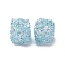 Resin Rhinestone Beads, with ABS Plastic Pearl, Cube Shape, Pale Turquoise, 17.5x17.5x17.5mm, Hole: 1.6mm