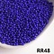 Opaque 11/0 Glass Seed Beads, Round, Blue, 11/0, 2mm, Hole: 0.8mm, about 660pcs/10g