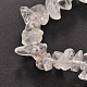 Puces bracelets extensibles en cristal de quartz naturel BJEW-JB01826-05-2