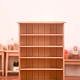 Miniatur 6-stöckiges Holz-Bücherregal mit Dekorationen MIMO-PW0001-065-3