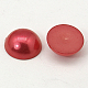 Half Round Domed Imitated Pearl Acrylic Cabochons OACR-H001-11K-2