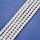 Synthétiques agate perles blanches de brins X-G-D419-6mm-01-1