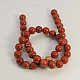Natural Red Jasper Round Beads Strands GSR14mmC011-2