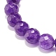Bracelets extensibles de perles rondes en pierre et bois mélangés pour femmes BJEW-JB07503-6