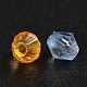 Faceted Bicone Transparent Acrylic Beads DBB5mm-4