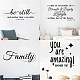 PVC Quotes Wall Sticker DIY-WH0200-075-6