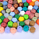 Hexagonal Silicone Beads SI-JX0020A-37-4