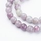 Natural Lilac Jade Beads Strands GSR6mmC168-2