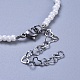 Bracelets de perles de rocaille en verre de fleur BJEW-JB04285-02-3