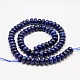 Perles rondelles naturelles teintées lapis lazuli G-K080-L7.5-8mm-2