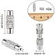 Nbeads 50 компл. латунные винтовые застежки KK-NB0002-10-3