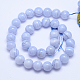 Grade A Natural Blue Lace Agate Round Bead Strands G-L417-09-12mm-2