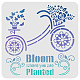 Plantillas de plantillas de pintura de dibujo reutilizables de plástico DIY-WH0172-189-1
