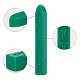 Craspire DIYスクラップブックキット  キャンドル入り  ステンレス鋼のスプーンとシーリングワックススティック  濃い緑  9x1.1x1.1cm  20pc DIY-CP0002-71F-3