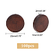 Ph pandahall 100шт плоские круглые деревянные бусины WOOD-PH0002-36-2