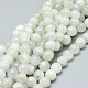 Natürlichen weißen Mondstein Perlen Stränge G-F674-08-8mm-1