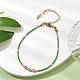 Natural Jasper & Green Aventurine & Glass Seed Beaded Bracelets BJEW-MZ00047-01-4
