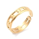 Ионное покрытие (ip) 304 полое открытое манжетное кольцо из нержавеющей стали для женщин RJEW-L103-35G-1