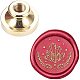 CRASPIRE Wax Seal Stamp Head Crystal Removable Sealing Brass Stamp Head for Creative Gift Envelopes Invitations Cards Decoration AJEW-WH0099-507-1