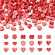 Cuentas de arcilla polimérica hechas a mano con el tema del día de san valentín de cheriswelry FIND-CW0001-25-1