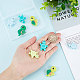 SUNNYCLUE 1 Box 10Pcs Animal Silicone Beads Turtle Beads Tortoise Bead Silicon Beads Animals Green Loose Spacer Flat Chunky Bead for Jewelry Making Supplies Pen Decor Beading Lanyard Keychain Craft SIL-SC0001-14-3