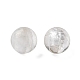 Perles en verre d'argent feuille manuelles SLR12MM09Y-3