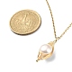 Collana con ciondolo di perle naturali NJEW-JN04309-6