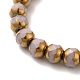 Chapelets de perles en verre opaque de couleur unie GLAA-G098-02C-3