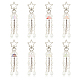 Porte-clés pendentif en acrylique et perles de verre KEYC-AB00039-1