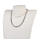 Collane di perle di vetro metallizzate fatte a mano NJEW-JN02097-4