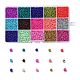 180G 15 Colors Baking Paint Glass Seed Beads SEED-JQ0003-01C-2mm-1