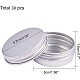 Benecreat boîtes de conserve rondes en aluminium de 30 ml CON-BC0005-13-2