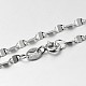 Модные стерлингового серебра цепи ожерелья STER-M050-B-02-1