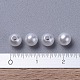Weiß stämmig Nachahmung lose Acryl Runde Perlen Spacer für Kinder Schmuck X-PACR-5D-1-4