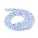 Grade A Natural Blue Agate Beads Strands G-F222-29-6mm-1-3