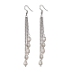 Natural Pearl Beads Dangle Earrings EJEW-JE05413-02-1