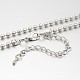 Iron Ball Chain Necklace Making MAK-J009-04P-1
