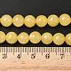 Естественный желтый нефритовый шарик нити G-K121-01-8mm-5