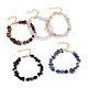 Bracelets de perles de pierres précieuses naturelles BJEW-JB05181-1