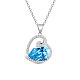 TINYSAND 925 Sterling Silver Pendant Necklace TS-N449-S-1